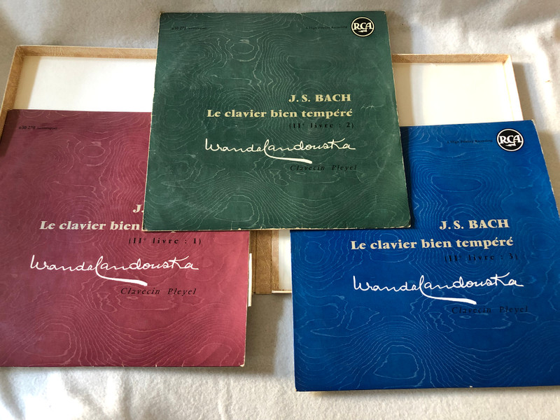 J.S. Bach - Wanda Landowska – Le Clavier Bien Tempéré / RCA / LP VINYL  630 270/1/2