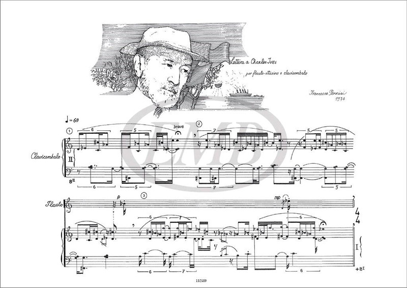 Pennisi, Francesco: CARTEGGIO. MUSICHE PER FL., VC. E CLAV. SOLI E INSIEME IN / DIVERSE COMBINAZIONI (1974-76) / Ricordi Americana / 1978