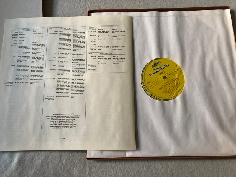 Ludwig van Beethoven, Herbert von Karajan, Berliner Philharmoniker, Lella Cuberli, Trudeliese Schmidt, Vinson Cole, José van Dam – Missa Solemnis  Deutsche Grammophon 1986 LP VINYL 419 166-2
