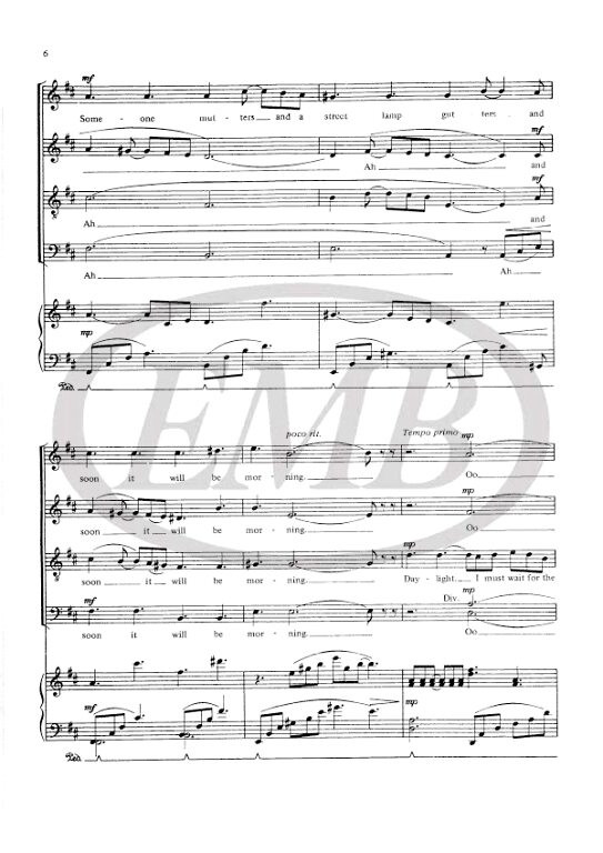 Lloyd Webber, Andrew: Memory. SATB accompanied / Faber Music