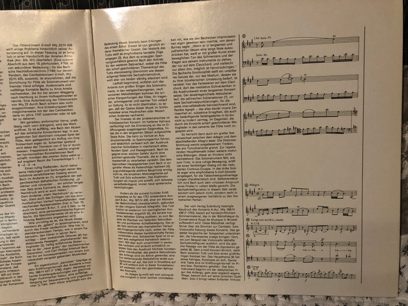 Carl Philipp Emanuel Bach, Eckart Haupt, Kammerorchester »C. Ph. E. Bach« Der Deutschen Staatsoper Berlin, Hartmut Haenchen – Die Flötenkonzerte / ETERNA / 1989 LP VINYL 725 060-061