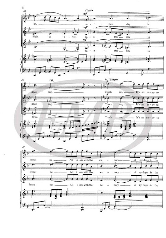 Lloyd Webber, Andrew: Memory / Transcribed by Cullen, David / Faber Music