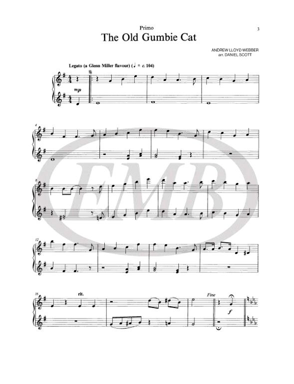 Lloyd Webber, Andrew: Cats Selection (piano duet) / Faber Music