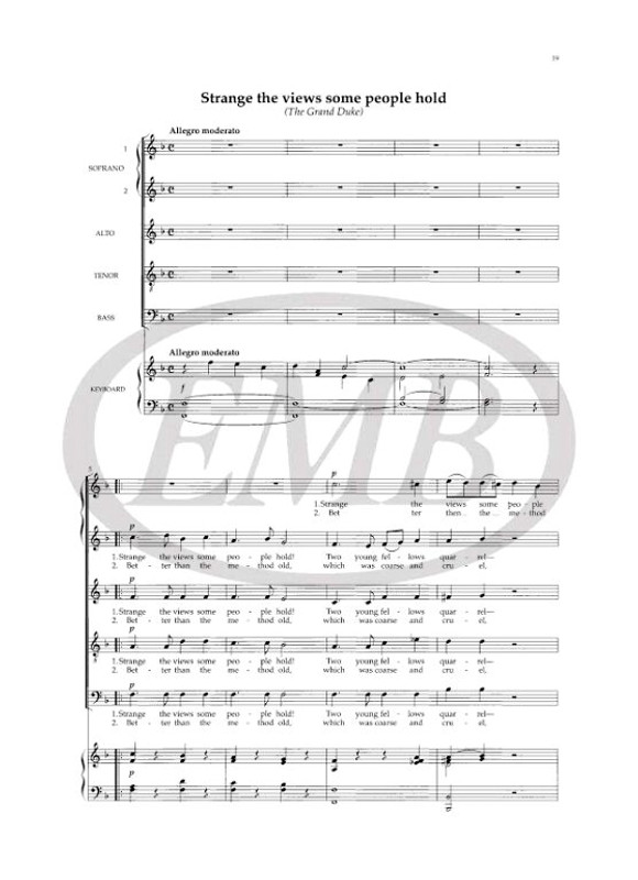 Gilbert & Sullivan Choruses 2. SATB acc. / Edited by Corp, Ronald / Faber Music