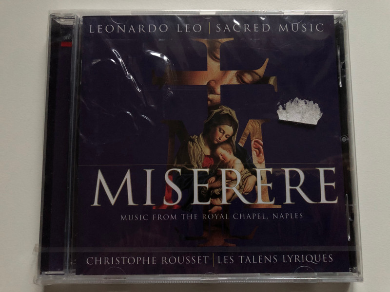 Leonardo Leo Sacred Music: Miserere - Music From The Royal Chapel, Naples / Christophe Rousset, Les Talens Lyriques / Decca Audio CD 2002 / 460 020-2