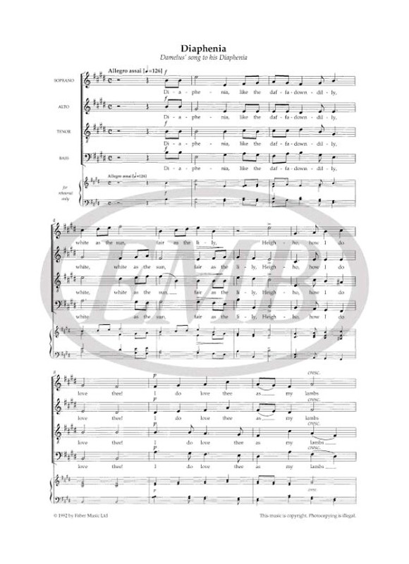 Stanford, Charles Villiers: Seven Partsongs. SATB unacc. (CPS) / Faber Music