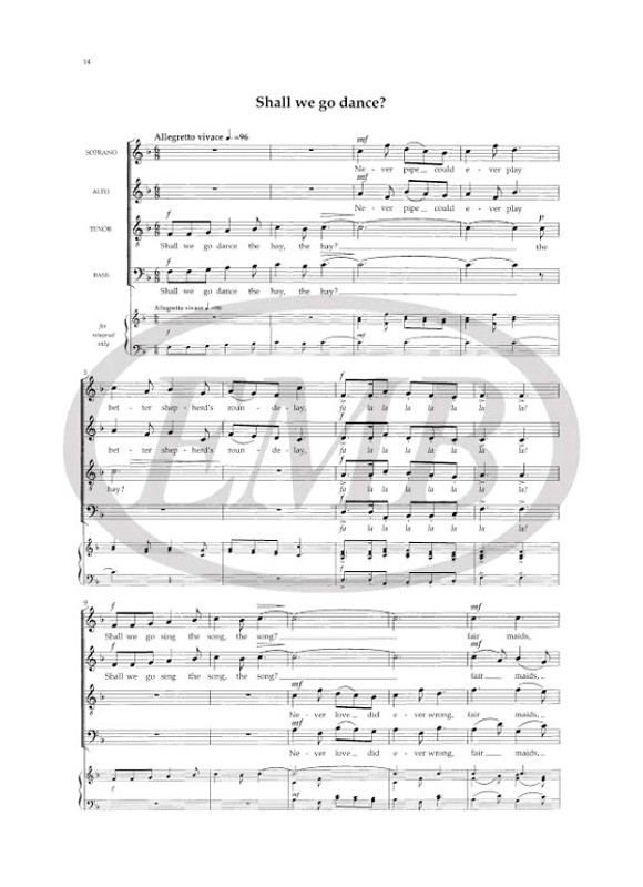 Stanford, Charles Villiers: Seven Partsongs. SATB unacc. (CPS) / Faber Music