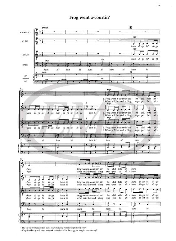 Runswick, Daryl: Five American Folksongs. SATB unacc(CPS) / Faber Music
