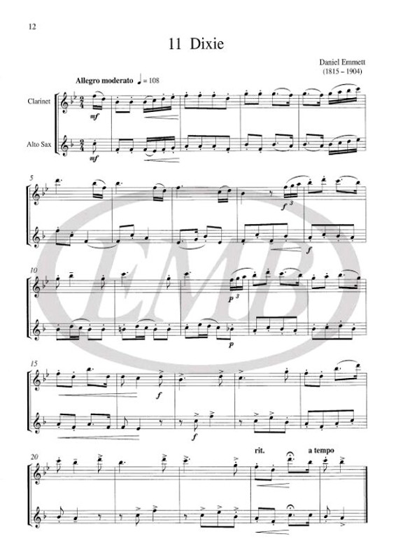 Harris, Paul: Two by Two (clarinet and altsax duets) / Faber Music