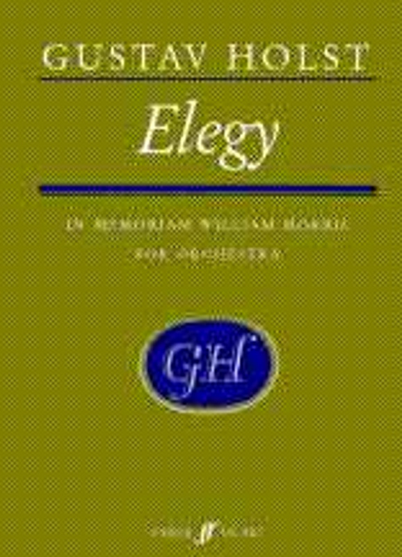 Holst, Gustav: Elegy (score) / Faber Music