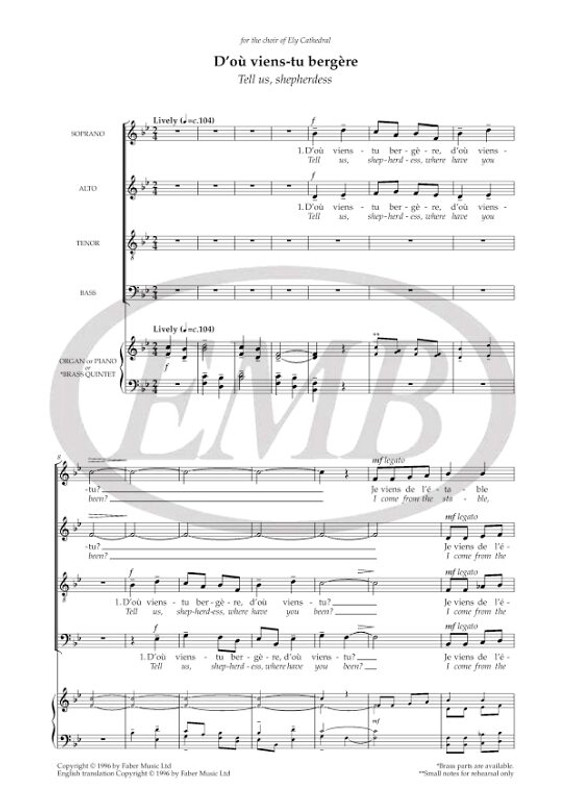 Classic French Carols. SATB acc. (CPS) / Arranged by Trepte, Paul / Faber Music