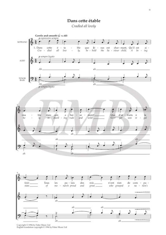 Classic French Carols. SATB acc. (CPS) / Arranged by Trepte, Paul / Faber Music