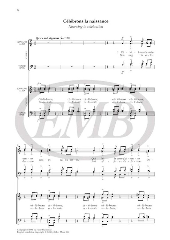 Classic French Carols. SATB acc. (CPS) / Arranged by Trepte, Paul / Faber Music