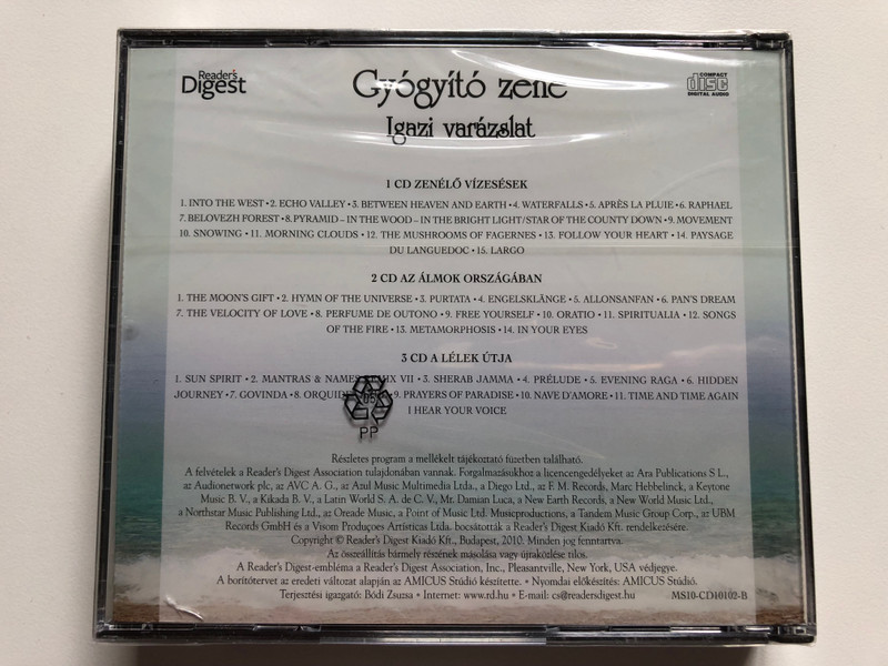 Igazi Varázslat - Gyógyító Zene / Reader's Digest 3x Audio CD 2010 / MS10-CD10102-1-3 