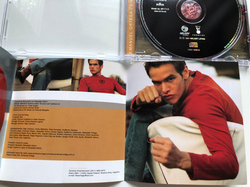 Emanuel Ortega – Presente Imperfecto / Melody Latina Audio CD 2001 / 7 43219 28512