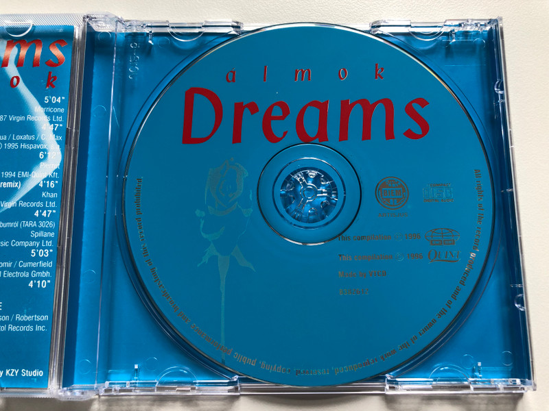 Dreams - Álmok / Mike Oldfield, Massive Attack, Ennio Morricone, Sacred Spirit, Enigma, Vanessa-Mae, Michael Nyman / EMI Quint Audio CD 1996 / 0724383826124