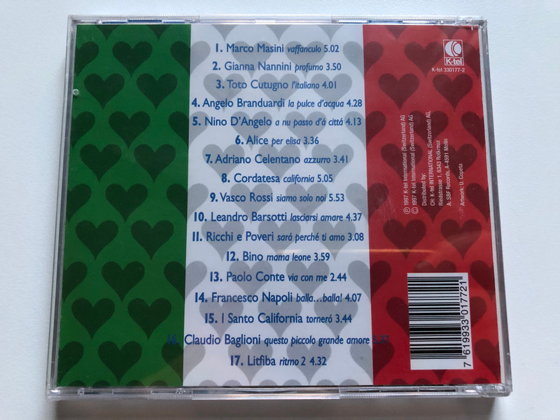 Solo per te... - Vol. 1 / Vasco Rossi,Claudio Baglioni, Liftiba, Nino D'Angelo, Paolo Conte, Ricchi e Poveri, u.v.a. / K-tel International Audio CD 1997 / K-tel 330177-2