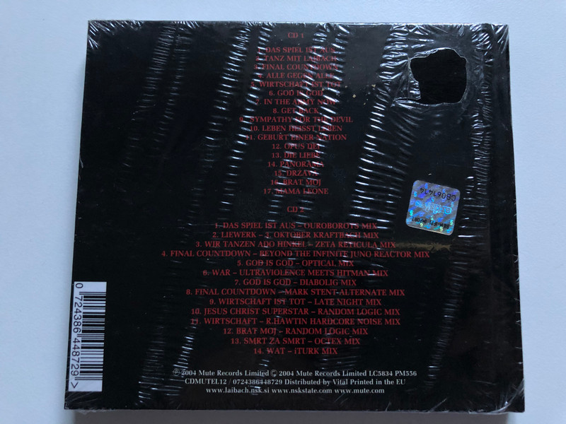 Laibach – Anthems / 2CD, containing 44 page booklet with essential Laibach paintings and songs from 1980-2004 / More than 150mins of music including previously unreleased material / Mute 2x Audio CD 2004 / CDMUTEL12 