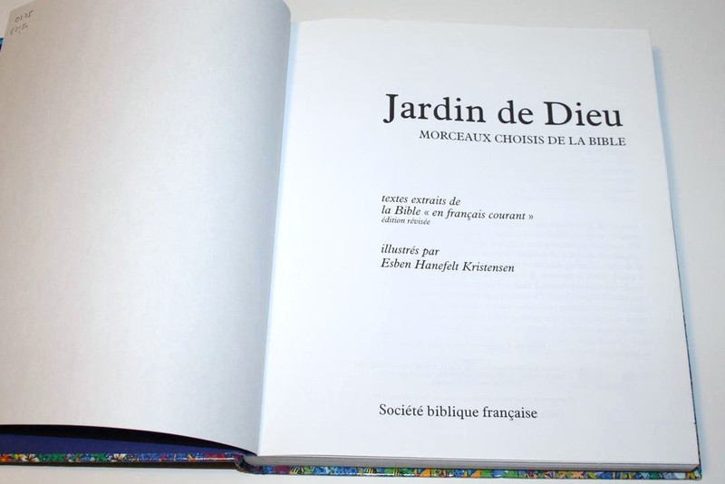 Jardin de Dieu / Morceaux Choisis de la Bible - French Children's Bible