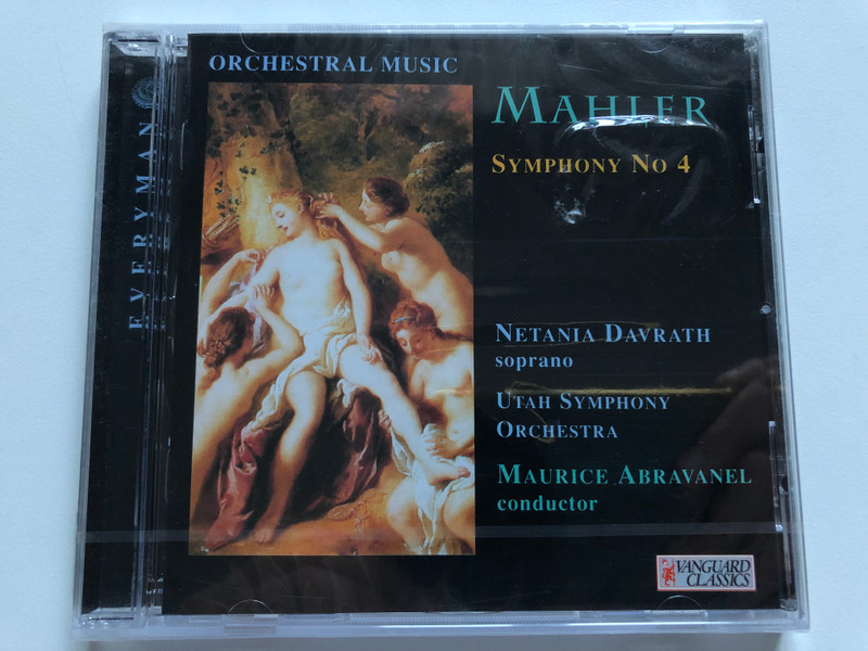 Mahler - Symphony No. 4 / Netania Davrath (soprano), Utah Symphony Orchestra, Murice Abravanel (conductor) / Vanguard Everyman Classics / Vanguard Classics Audio CD 1997 / 08 6164 71