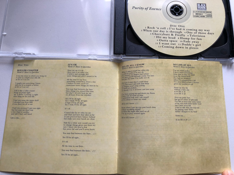 Quorthon – Purity Of Essence / Black Mark Production 2x Audio CD 1997 / BMCD 666-13