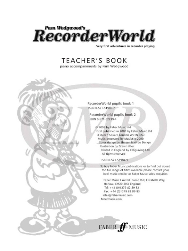 Wedgwood, Pamela: RecorderWorld (teacher's book) / Faber Music