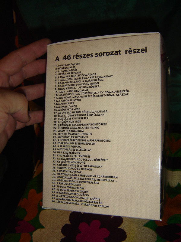 Magyarország története díszdobozos kiadás 15 DVD History of Hungary Documentary Film Series 1-46 Episodes (5999884697275)