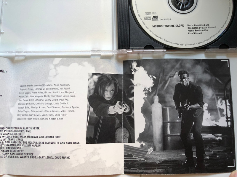 Schwarzenegger - Eraser (Motion Picture Score) - Music Composed And Conducted By Alan Silvestri / Atlantic Classics Audio CD 1996 / 7567-82957-2