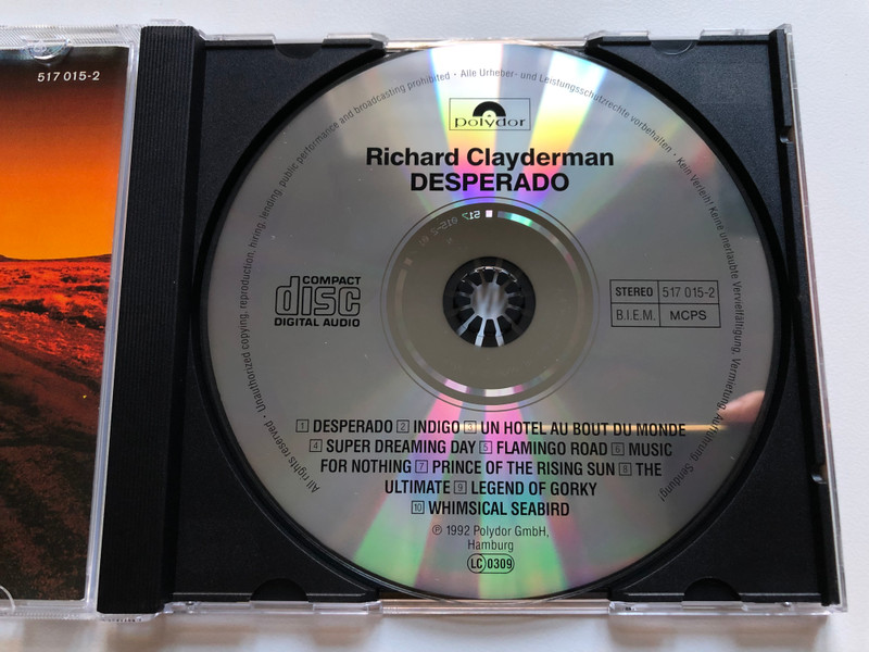 Richard Clayderman – Desperado / Aus Der Funk-Werbung / Polydor Audio CD 1992 Stereo / 517 015-2