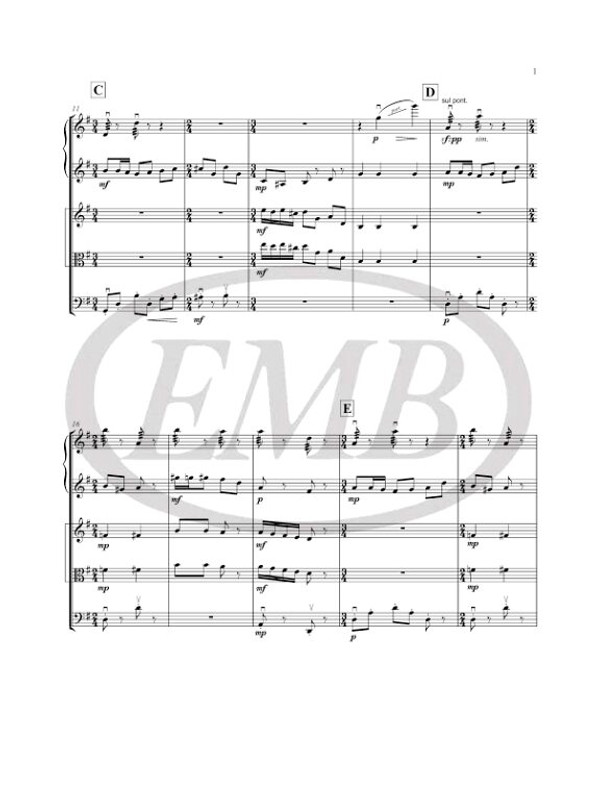 Cohen, Mary: Winter Soundscapes (string quartet) / Faber Music