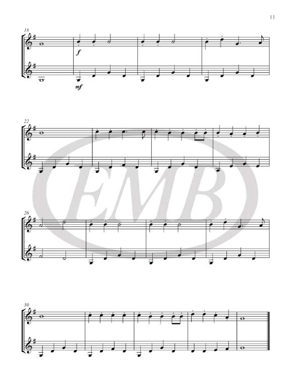 Cohen, Mary: Carol Stringfest (violin duet part) / Faber Music