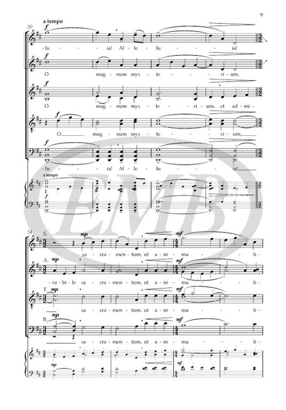 Lauridsen, Morten: O Magnum Mysterium. SATB unacc FNCW / Faber Music