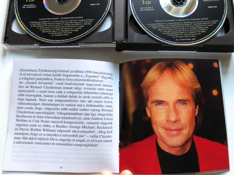 Varázslatos Clayderman - Eredeti Felvetelek / Reader's Digest 5x Audio CD 2013 / RD-CD13071-1-5 