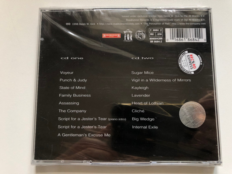 Fish – Pigpen's Birthday / Hammersmith Odeon, 2nd April 1990 (2nd night) / Roadrunner Records 2x Audio CD 1998 / RR 8684-2