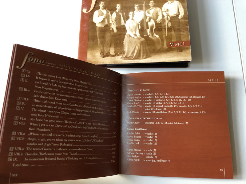 Fonó Zenekar - Mixtura Cultivalis - MMII / Fonó Records Audio CD 2002 / FA-908-2