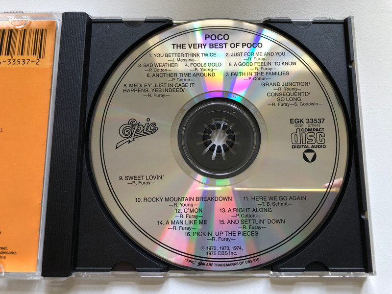 The Very Best Of Poco / 2-Record Set On 1 Compact Disc / Epic Audio CD / EGK 33537