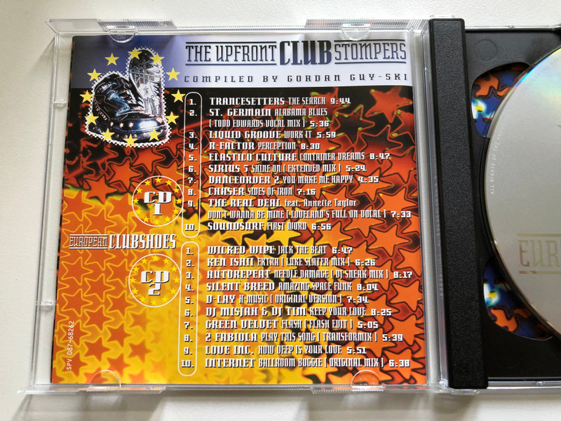 European Clubshoes - Pair One / Trancesetters; St. Germain; Wicked Wipe; Ken Ishii; DJ Misjah & DJ Tim; Green Velvet; Love Inc.; & Many More / Good Vibration 2x Audio CD 1996 / SPV 087-68262