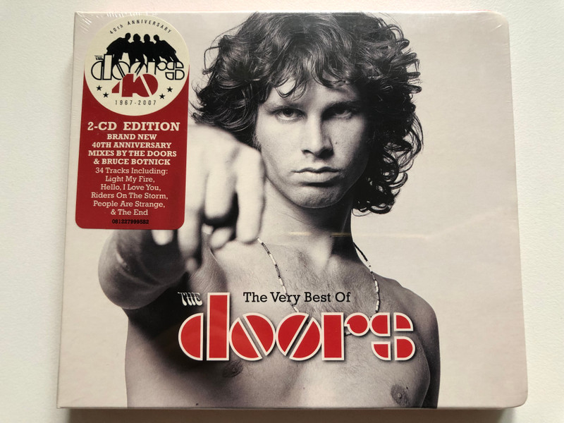 The Very Best Of The Doors / 2-CD Edition, Brand New 40th Anniversary Mixes By The Doors & Bruce Botnick / 34 Tracks Including Light My Fire; Hello, I Love You; Riders On The Storm; People Are Strange & The End / Elektra 2x Audio CD 2007 / 081227999582