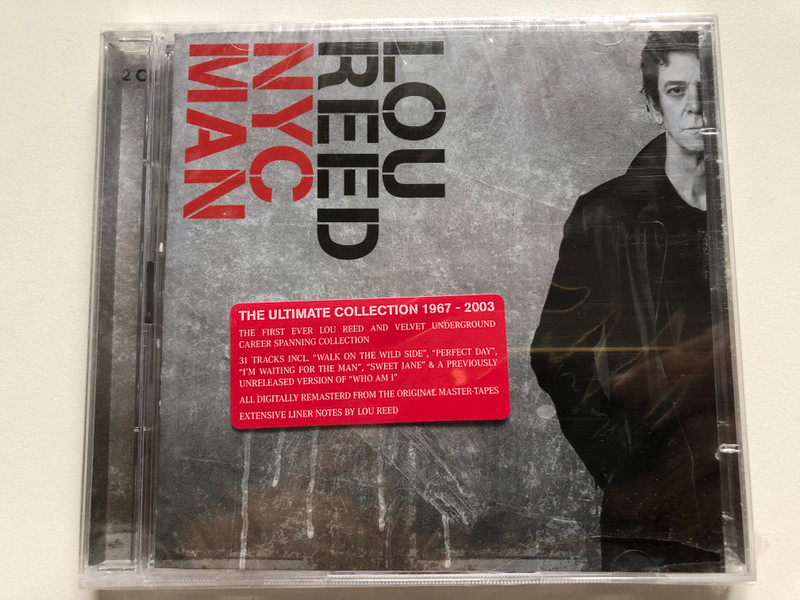Lou Reed – NYC Man / The Ultimate Collection 1967-2003 / The First Ever Lou Reed And Velvet Underground Career Spanning Collection / 31 Tracks Incl. ''Walk On The Wild Side'', ''Perfect Day'' / BMG 2x Audio CD 2003 / 74321 98401 2