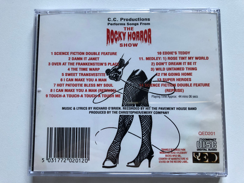 C. C. Productions Performs Songs From The Rocky Horror Show / QED Audio CD / QED201