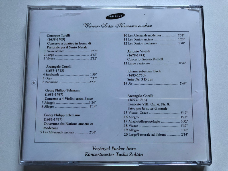 Classical Selection Christmas Album from Samsung / Karácsonyi üdvözlet a Samsungtól / Samsung Electronics Audio CD 1994 Stereo / SAMCD 94.1 