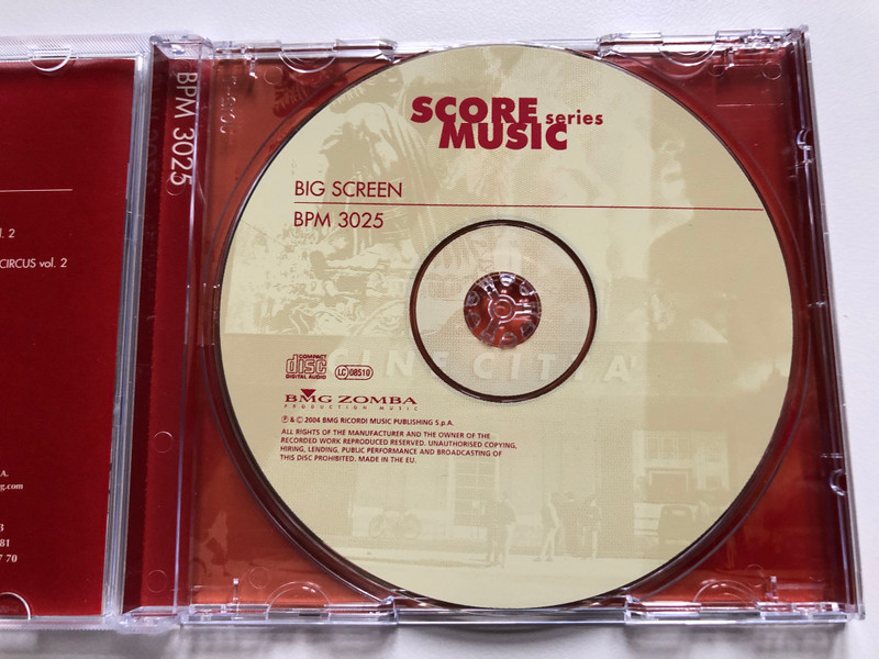 Big Screen / Score Music Audio CD BPM 3025