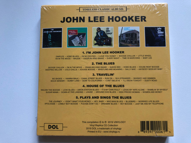 John Lee Hooker - Timeless Classic Albums / DOL 5x Audio CD 2019 / DOLCD0475 