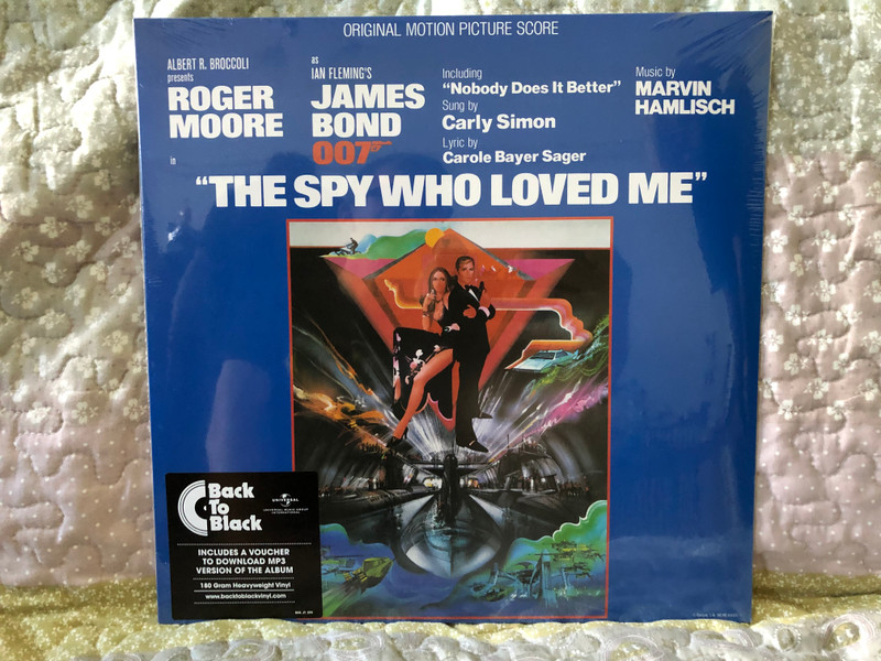 Albert R. Broccoli Presents Roger Moore in ''The Spy Who Loved Me'' as Ian Fleming's James Bond 007 (Original Motion Picture Score) - Music By Marvin Hamlisch / Including ''Nobody Does It Better'' / Capitol Records LP 2015 / 00602547293176