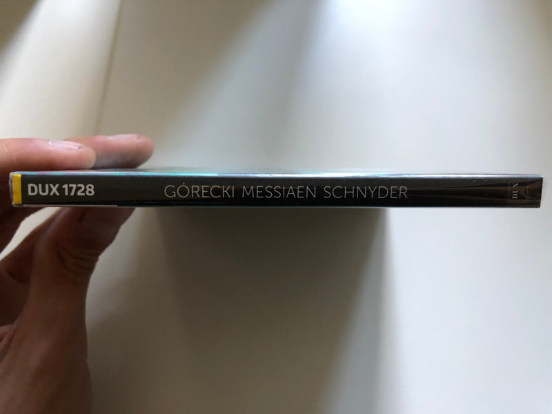 Gorecki, Messiaen, Schnyder / Izabela Paszkiewicz (piano), Szymon Zawodny (saxophone), Andrzej Wojciechowski (clarinet), Lukasz Dlugosz (flute) / DUX Recording Audio CD 2020 / DUX 1728