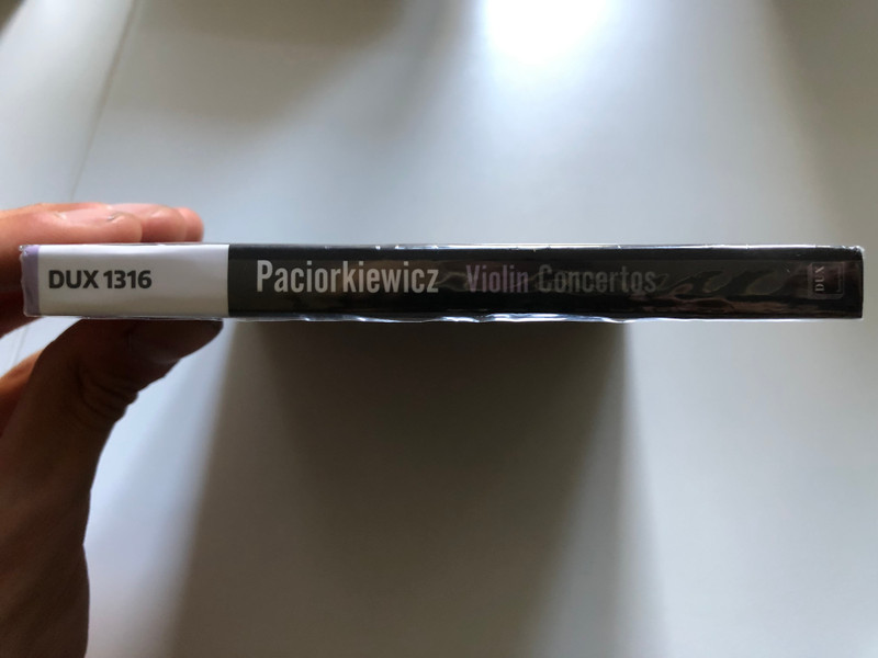 Tadeusz Paciorkiewicz - Violin Concertos / Szymon Telecki (violin), Tadeusz Gadzina (violin), Huberman Philharmonic Czestochowa, Adam Klocek (conductor) / DUX Recording Audio CD 2021 / DUX 1316 