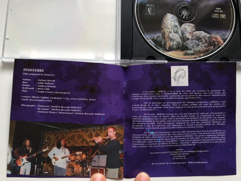Proglive 97 Corbigny / Minimum Vital, Jean Pascal Boffo, Quidam, Cyril Achard, Finisterre / Musea Audio CD 1997 / FGBG 4237.AR 