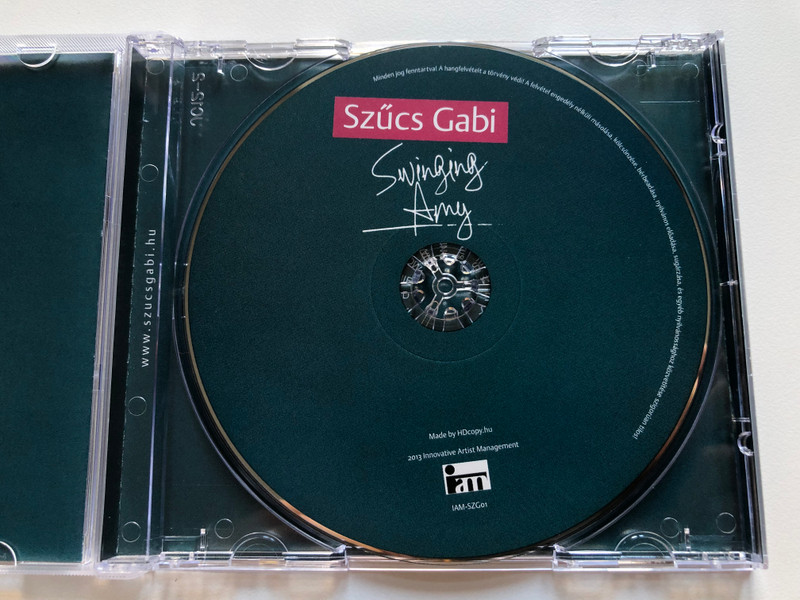Szűcs Gabi – Swinging Amy koncert / Innovative Artist Management Audio CD / 5999884944041