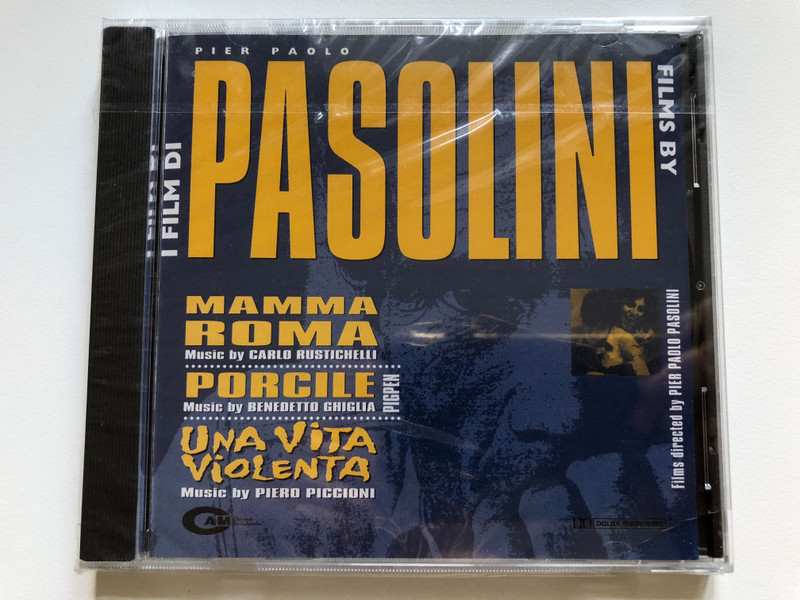Films By Pier Paolo Pasolini - Mamma Roma (Music by Carlo Rustichelli); Porcile (Music By Benedetto Ghiglia); Una Vita Violenta (Music By Piero Piccioni) / CAM Audio CD 1995 / CVS 900-035