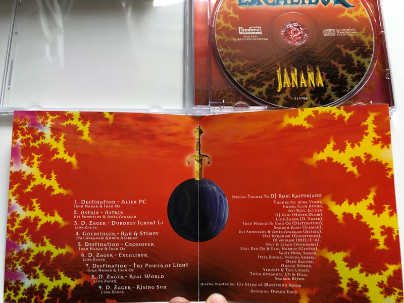 Excalibur - Janana / Pandora Records Audio CD 1999 / PND 0201